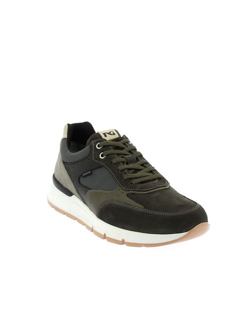 sneakers da uomo in camoscio verde oliva NERO GIARDINI | I302512U522